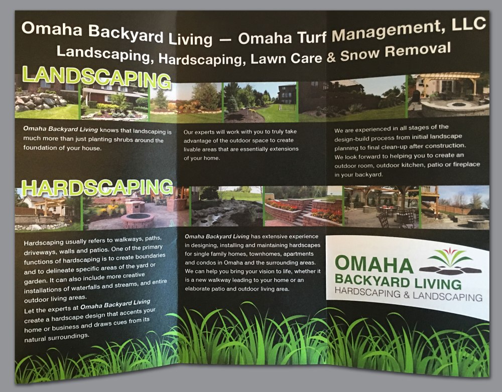 Omaha Backyard Living brochure (inside)